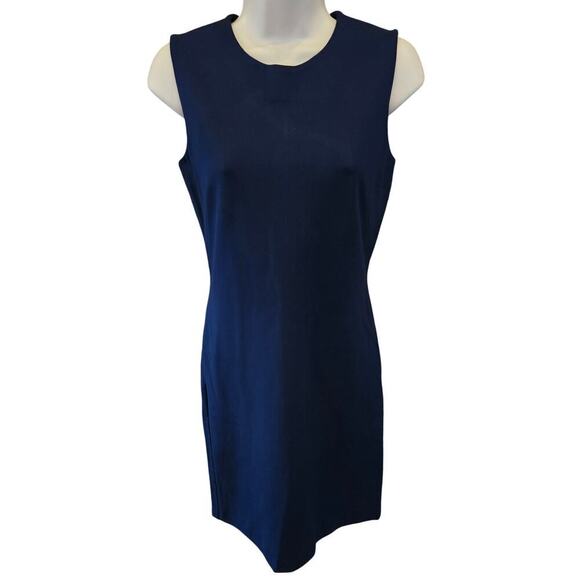 J. McLaughlin Dresses & Skirts - J Mclaughlin Womens Blue Devon Textured Stretch Sheath Sleeveless Dress size XS